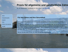 Tablet Screenshot of ganzheitszahn.ch